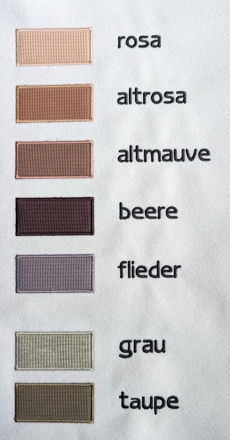 Patch/Applikation/Aufnäher/Bügelbild Buchstaben, Zahlen braun, hellbraun, natur Bild 8