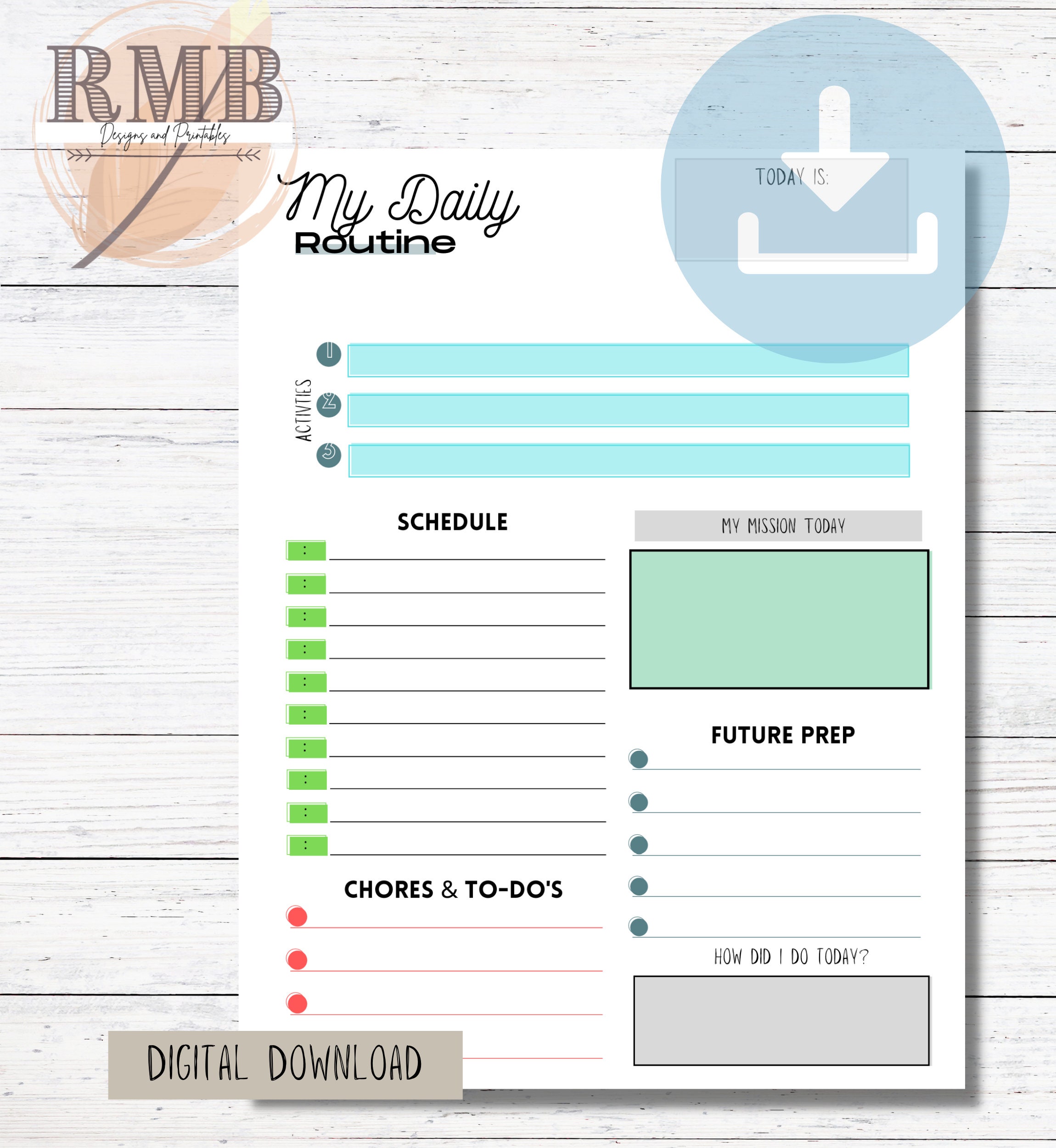Family Fall Planning Printables: Supplies Lists, After-school Routines ...
