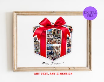 Custom Photo Collage Gift: Christmas, Birthday, Mother's Day (Digital File)