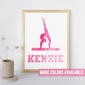 Gymnastics Custom Print | Sports Room Decor | Gymnastics Inspirational  Quote Wall Art | Printable Gymnast Gift for Girls | Beam Art Poster