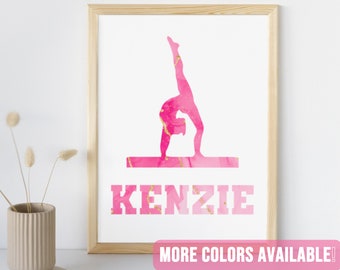 Gymnastics Custom Print | Sports Room Decor | Gymnastics Inspirational  Quote Wall Art | Printable Gymnast Gift for Girls | Beam Art Poster