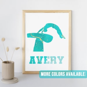 Gymnastics Custom Print | Sports Room Decor | Gymnastics Inspirational  Quote Wall Art | Printable Gymnast Gift for Girls | Vault Art Poster