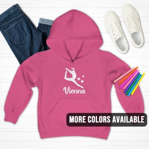 Personalized Dance Kids Hooded Sweatshirt | Custom Name Dancer Sweater | Personalized Dance Gift | Dance Team Sweatshirt | Custom Dance