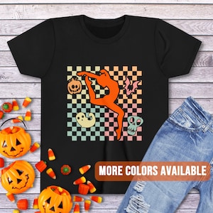 Dance Retro Halloween Tee | Groovy Dancer Halloween Top | Dance T Shirt | Spooky Dancer Shirt | Halloween Dance Gift Dancer Daughter