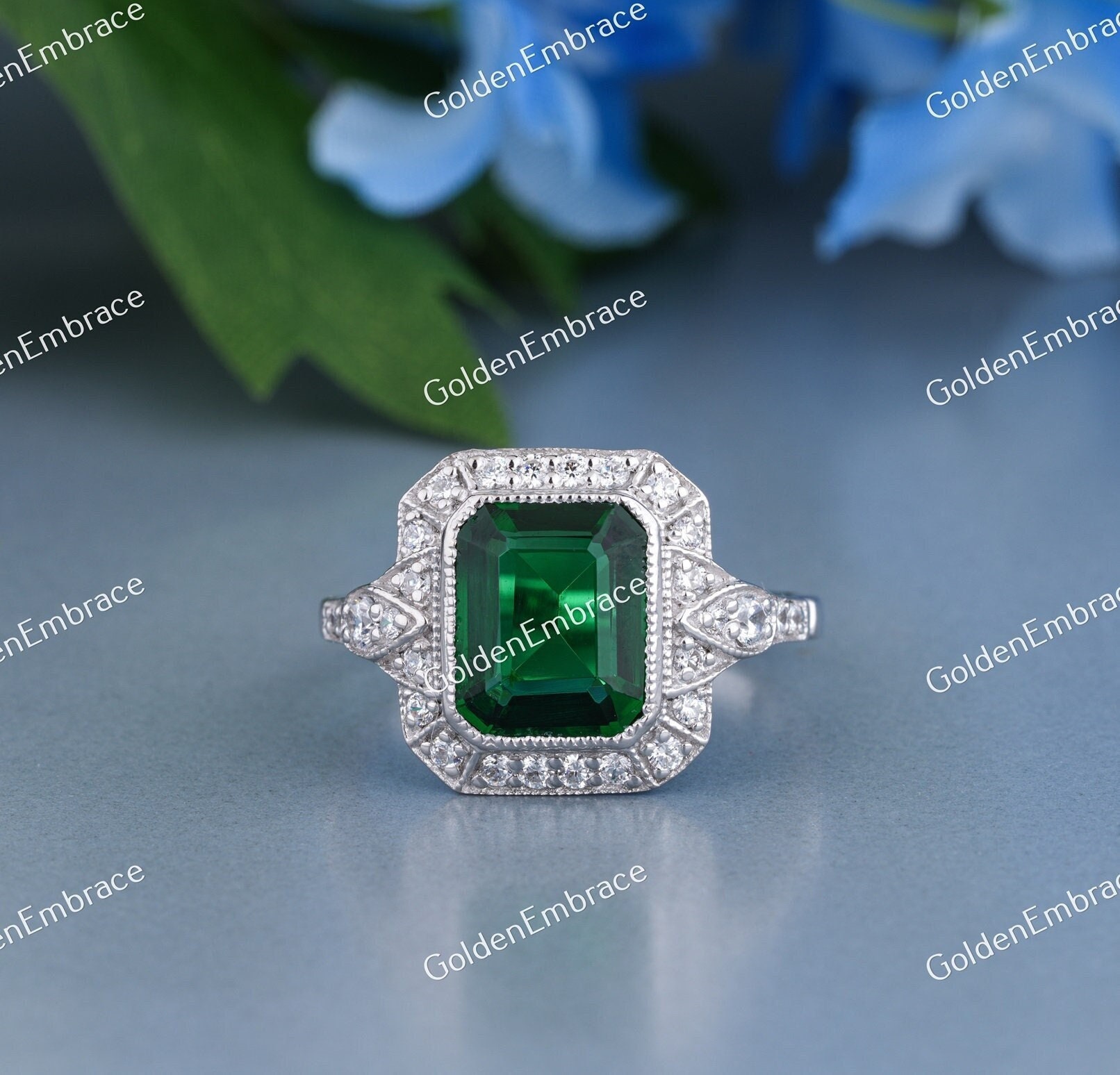 ※オーダージュエリー　エメラルドカット　3カラット　ダイヤモンドリング オーダージュエリー エメラルドカット 3カラット ダイヤモンドリング