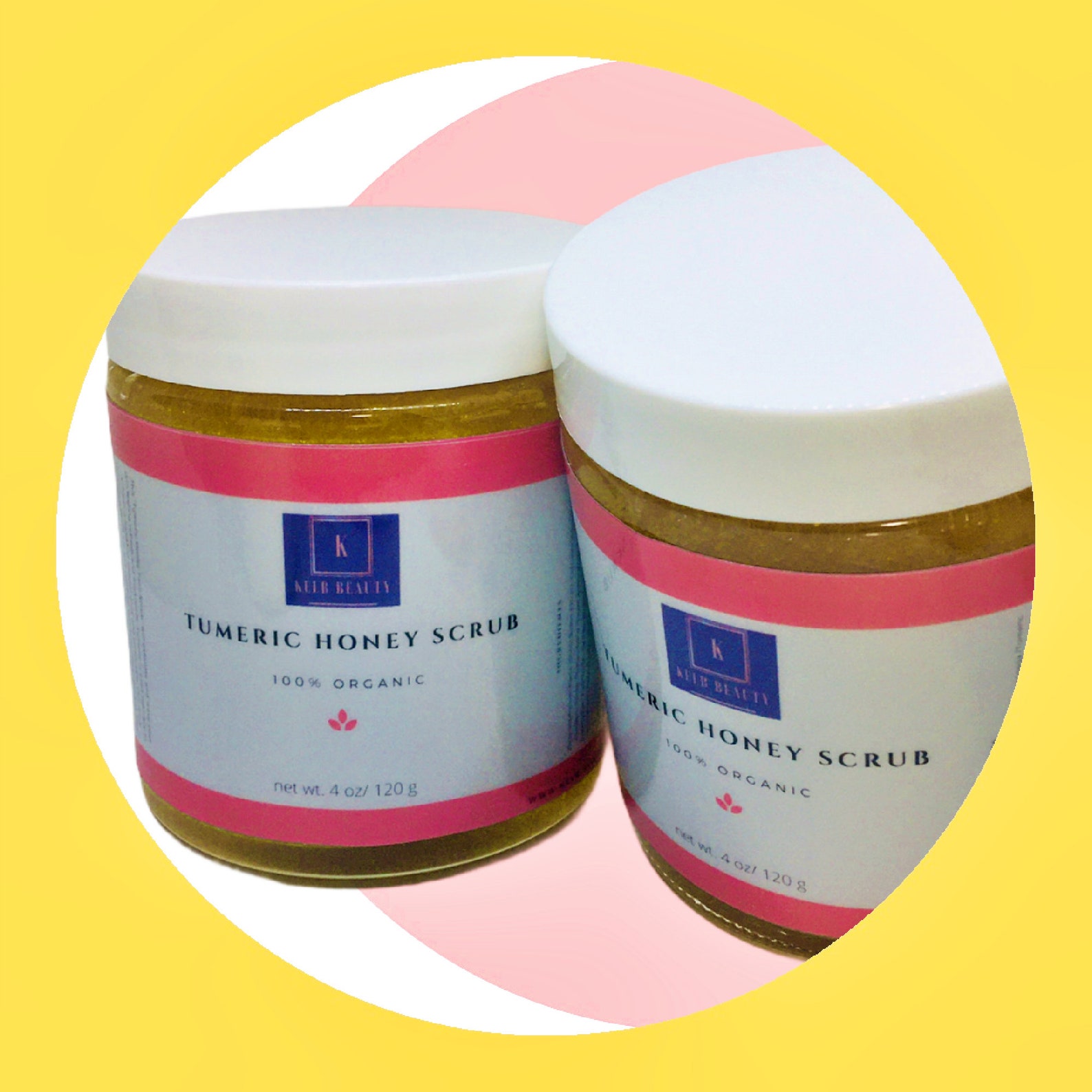 Turmeric Honey Brightening Scrub Face Body Scrub 4oz/Sugar Etsy