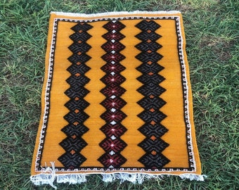 Moroccan Rug Small 100×65CM -Small handwoven rug, bathroom rug, kitchen rug, bedroom rug, nursery rug, boho rug