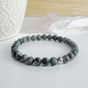 Labradorite - Unisex natural stone bracelet - gemstones - approx. 6 mm