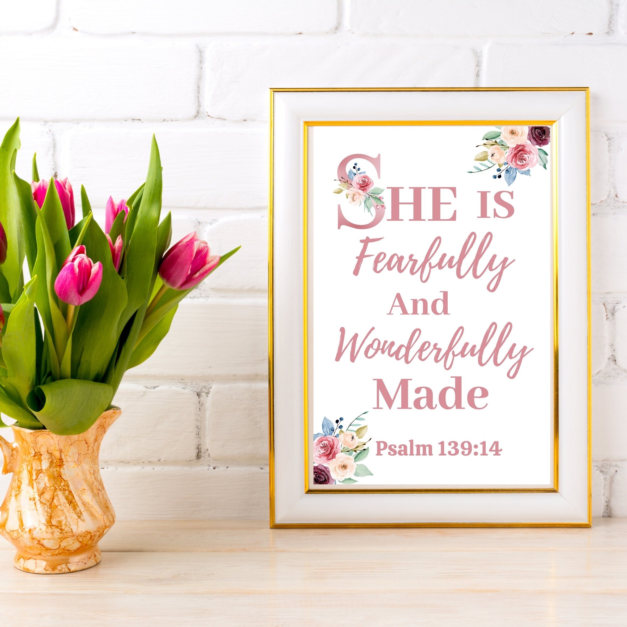 Baby Girl Christian Nursery Wall Art Bible Verse Nursery Wall Etsy