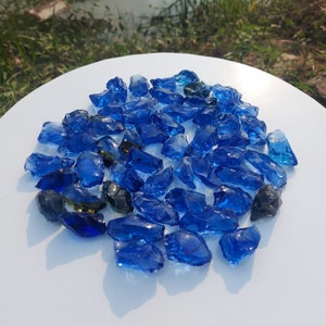 53 pcs//965 gr (12-21 gr) of rough Andara Crystal Blue Sea Monatomic for Pendant