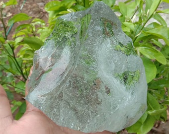 808 grams Andara crystal silver with bubble inside
