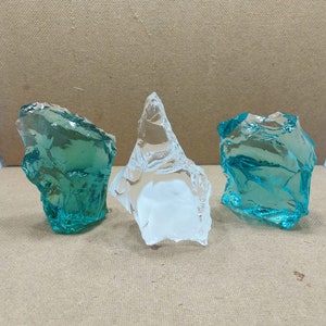2,3 kg Andara Crystal 3 Mix Farben Weiß Klar, Aqua Blau & Türkis Monatomic zur Heilung
