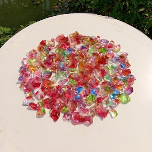 515 gr of Beautiful Gravel Andara Crystal Rainbow for Pendant