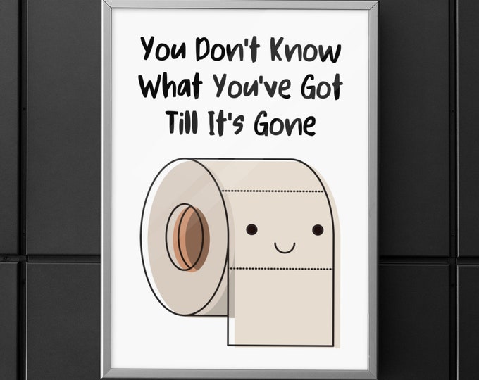 Funny Toilet Paper Sign