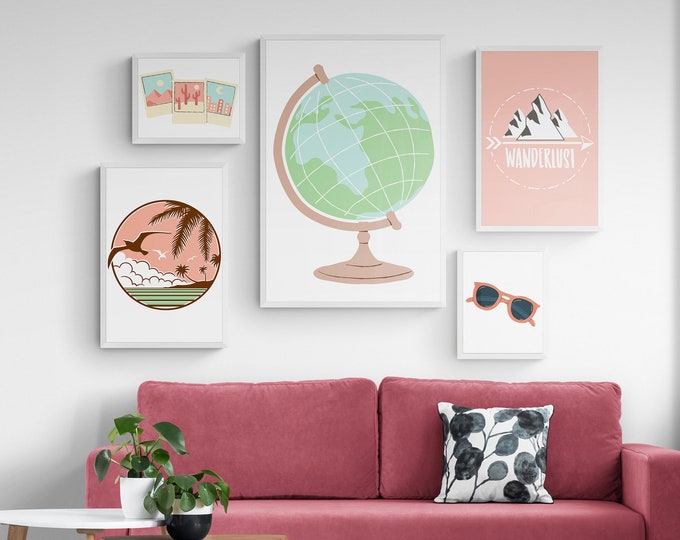 Travel Gallery Wall Set