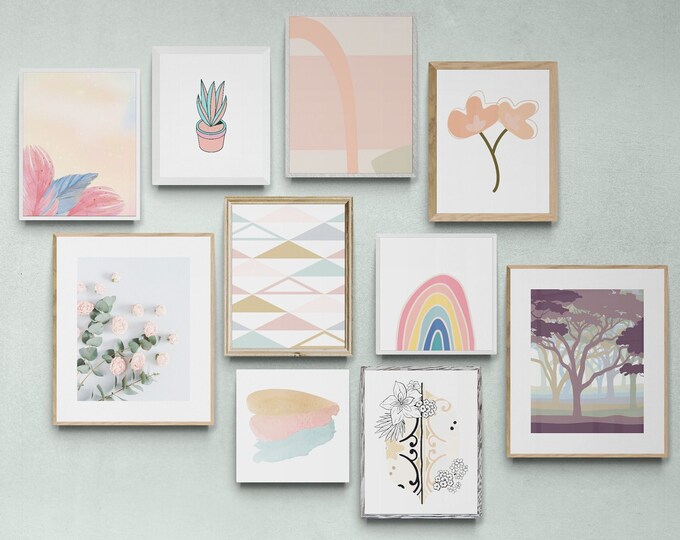 Pastel Gallery Wall Set