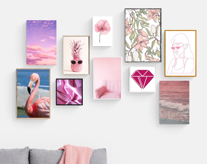 Pink Gallery Wall Set