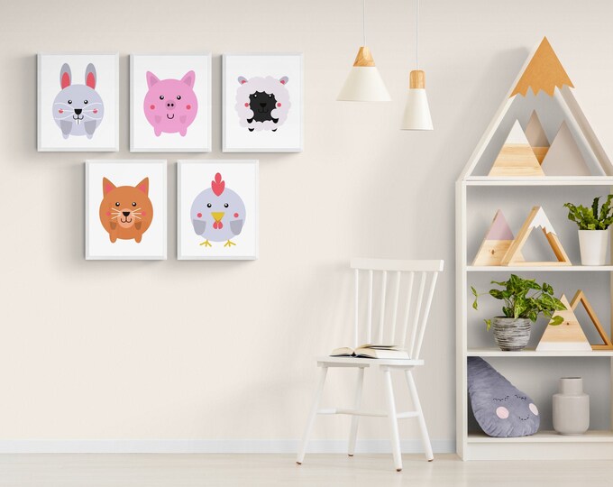 Farm Animals Nursery Decor