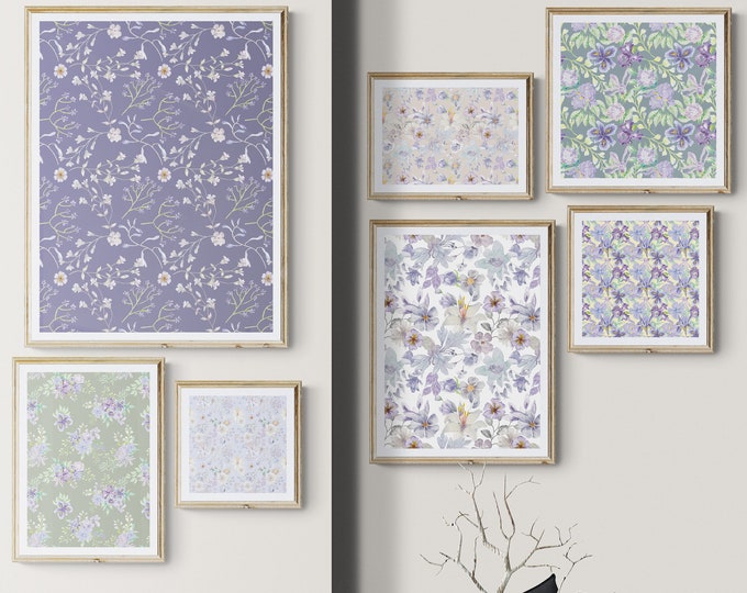 Floral Pattern Gallery Wall