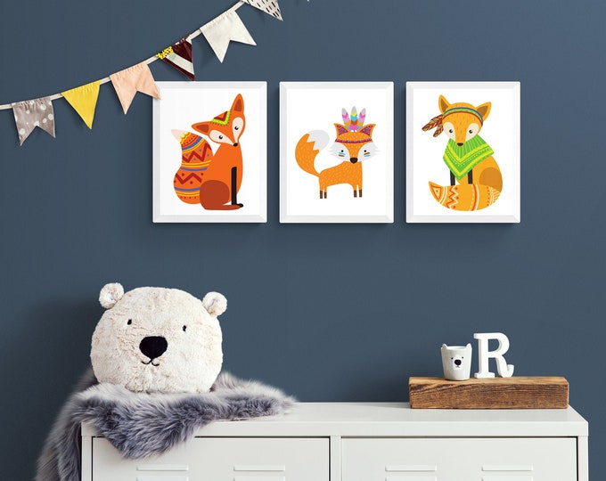 Boho Fox Nursery Decor