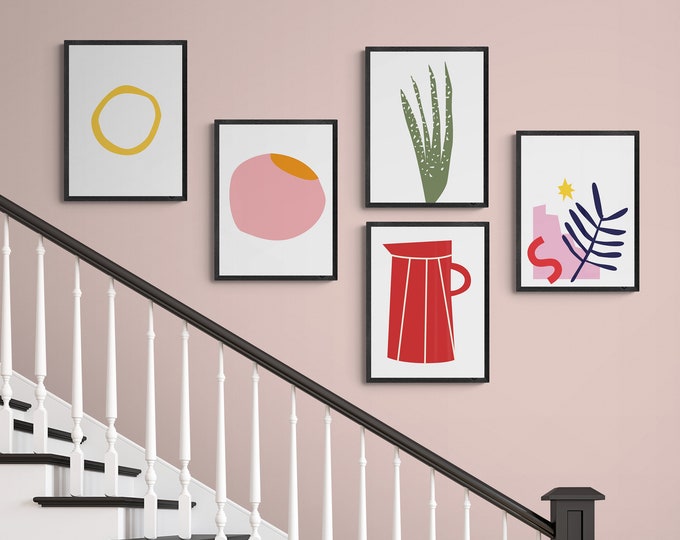 Abstract Gallery Wall Art Set