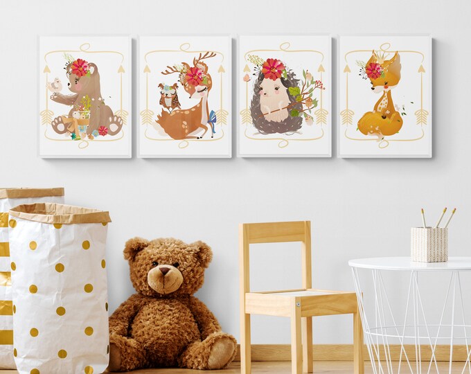 Boho Woodland Animals