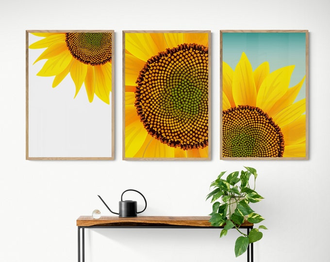 Sunflower Printable Art Set