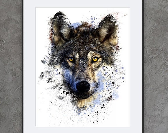 Grey Wolf Art Print