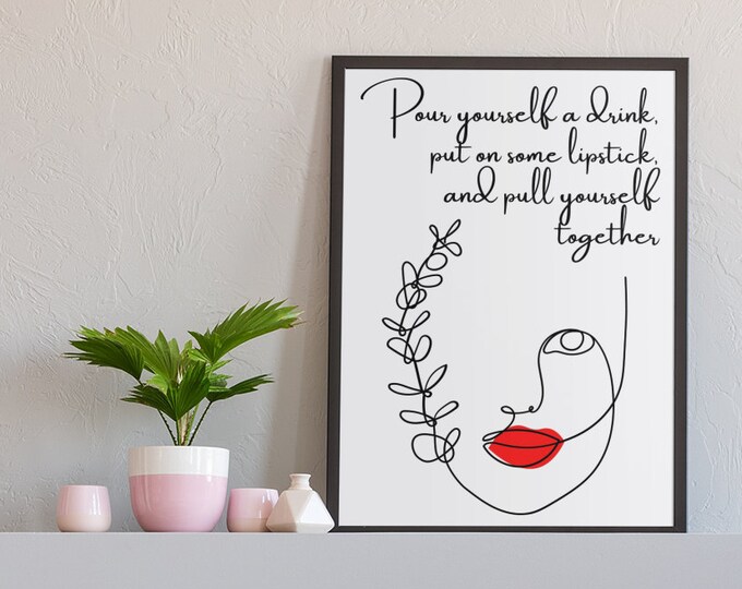 Elizabeth Taylor Sayings, Minimalist Wall Art, Feminine Quotes About Life, Quotes To Put On Walls, Pour Yourself A Drink, Motivational Quote