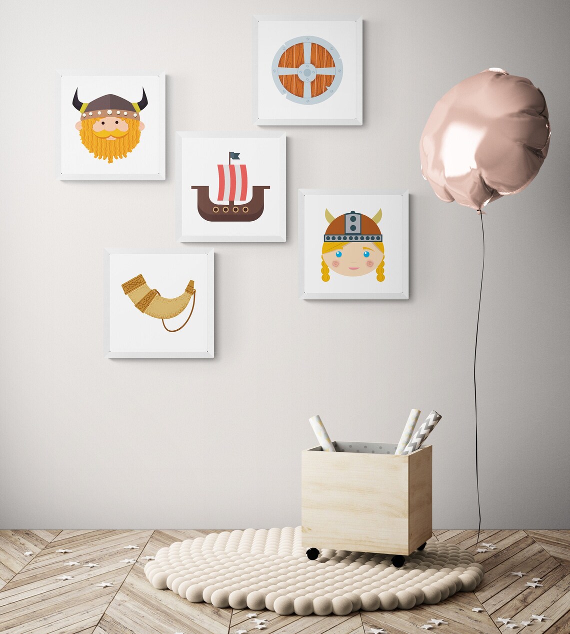 Viking Nursery Decor Viking Ship Wall Art Viking Baby Room Etsy