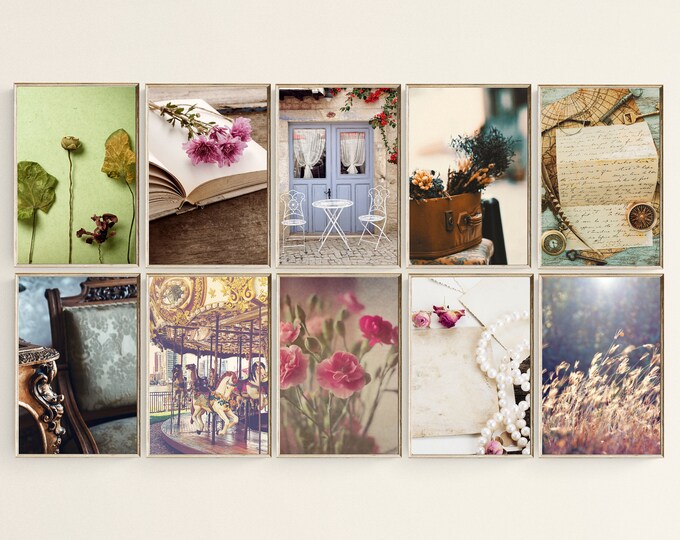 Vintage Floral Gallery Wall Set