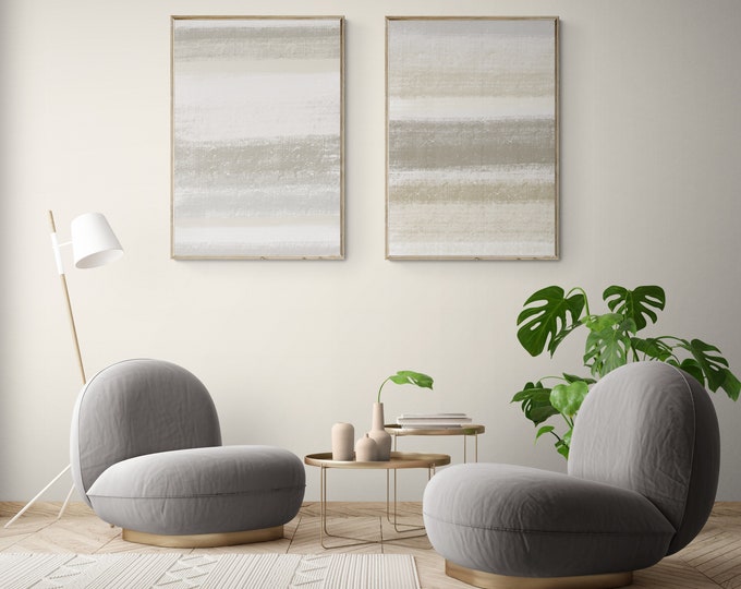 Neutral Tone Abstract Prints