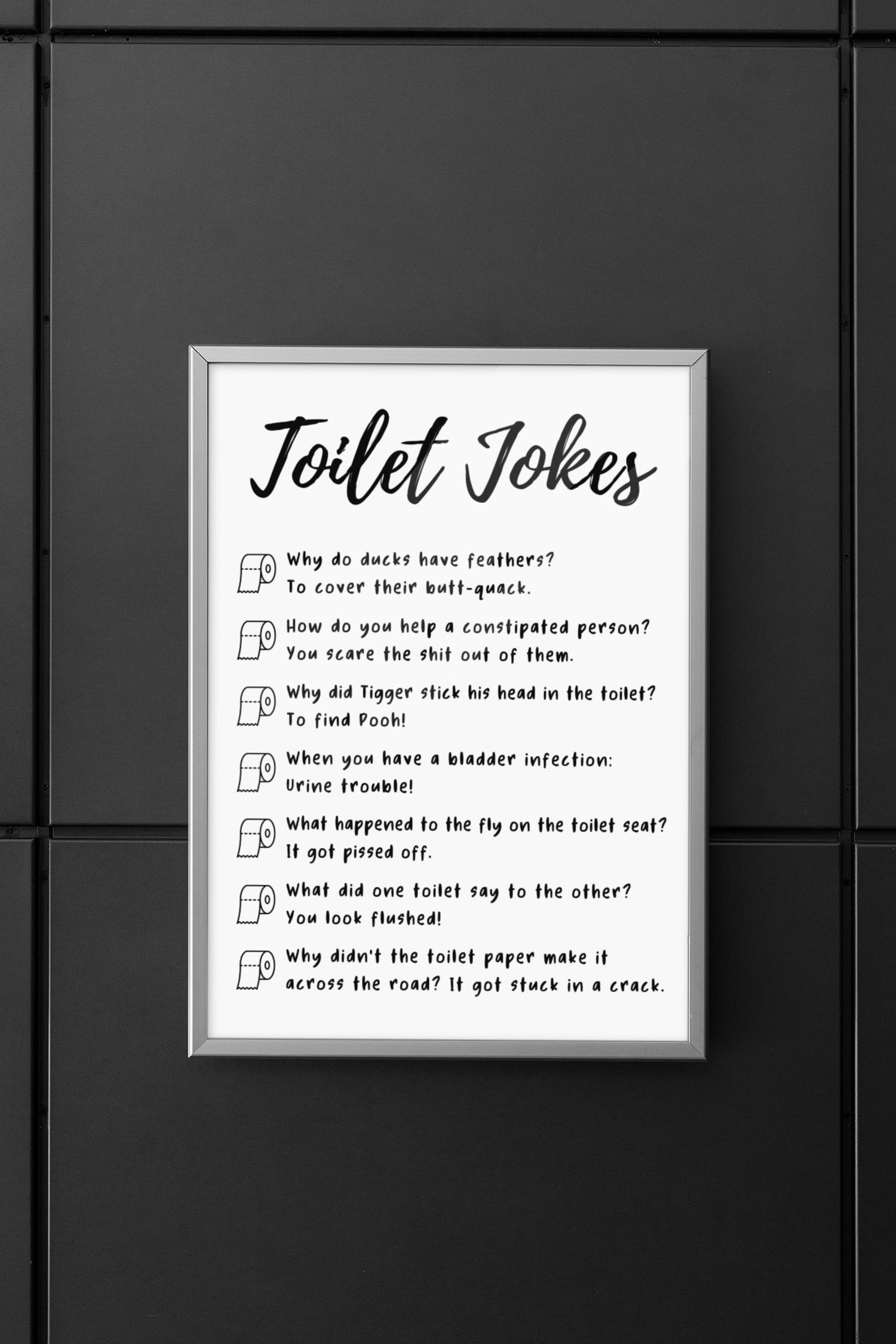 Funny Toilet Print Guest Bathroom Wall Decor Art for Etsy