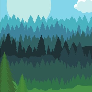 Forest Gallery Wall, Forest Print Set, Pine Forest Wall Art, Nature Art ...
