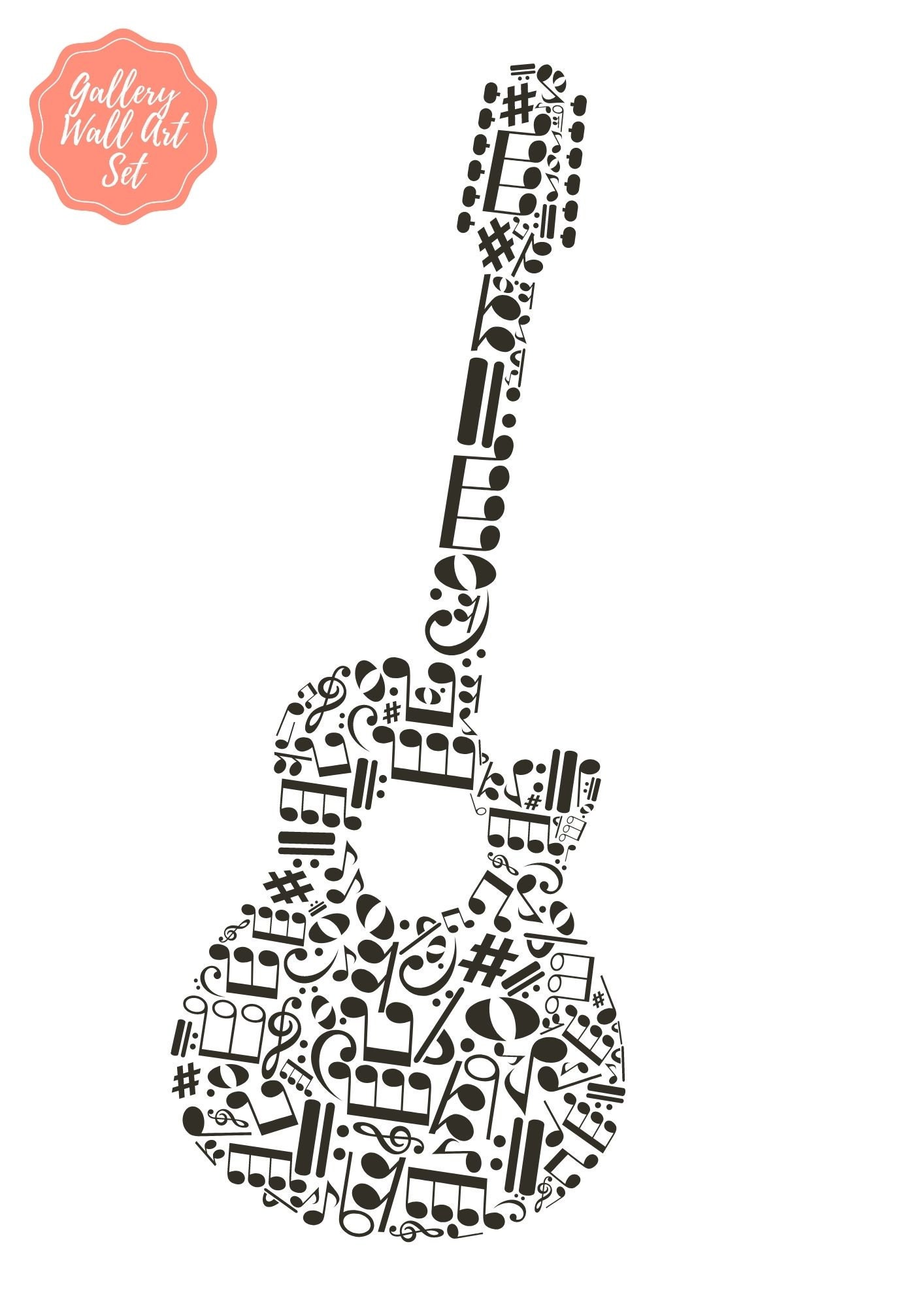 Black and White Music Art Prints Music Room Decor Music Wall Etsy