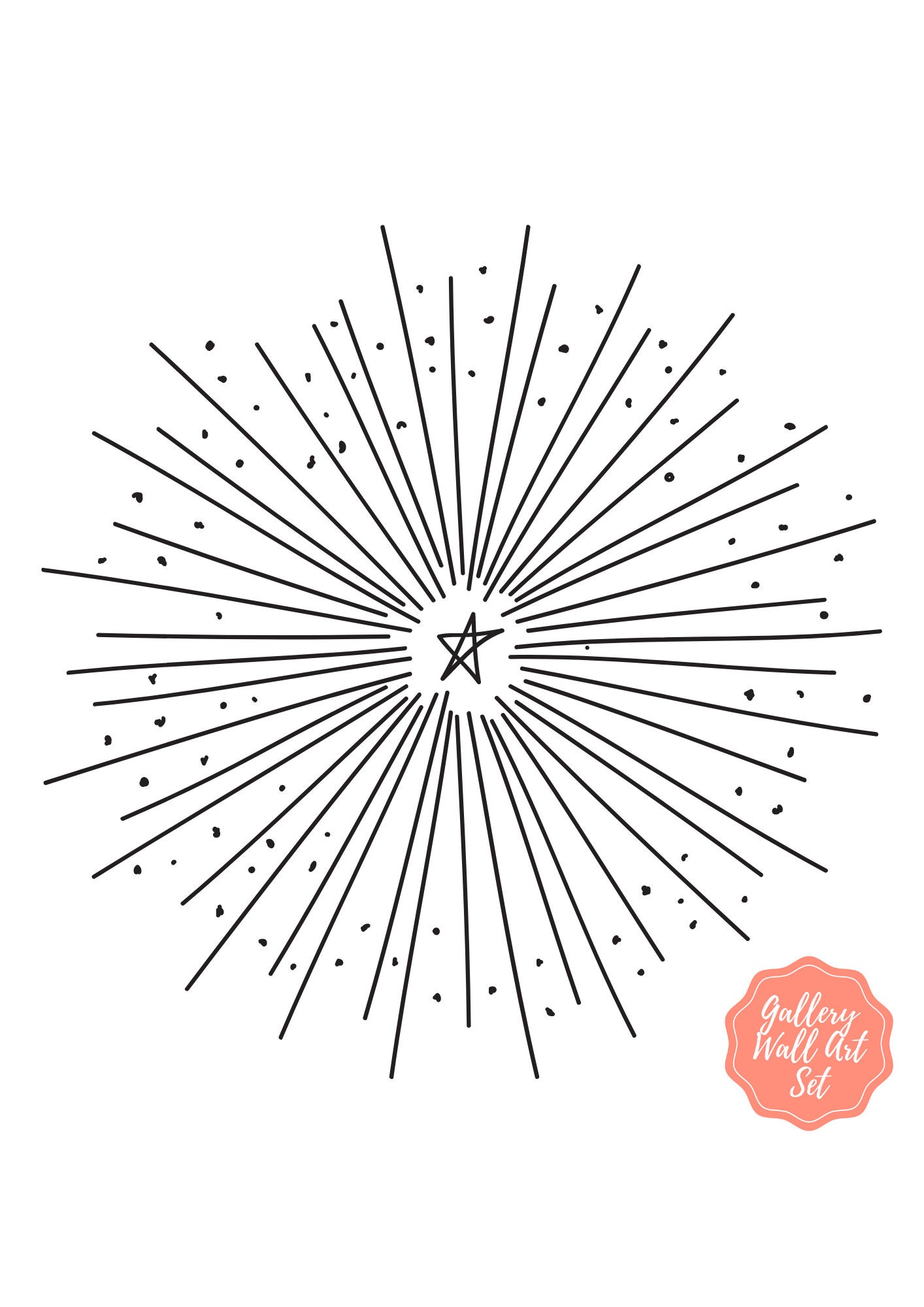 Gothic Nursery Decor, Gothic Wall Art, Printable Art Set, Gallery Wall