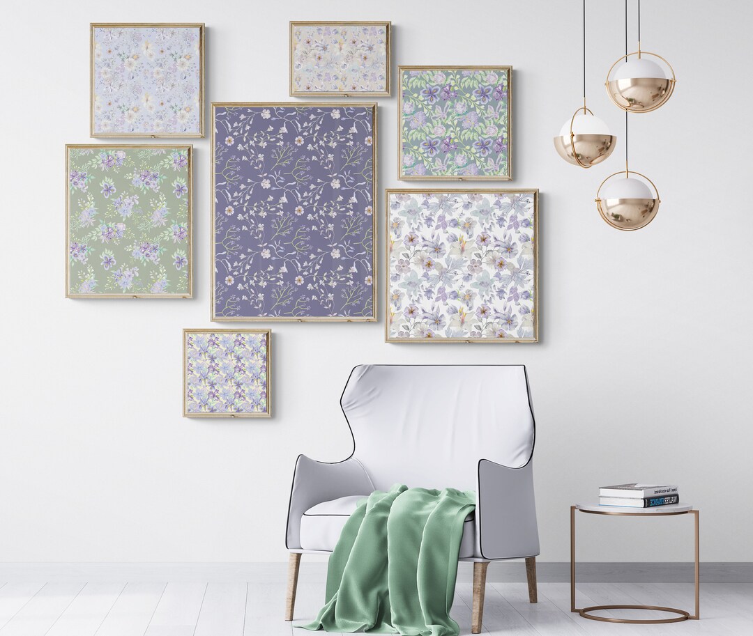 Floral Gallery Wall Set, Botanical Wall Art, Flower Wall Decor