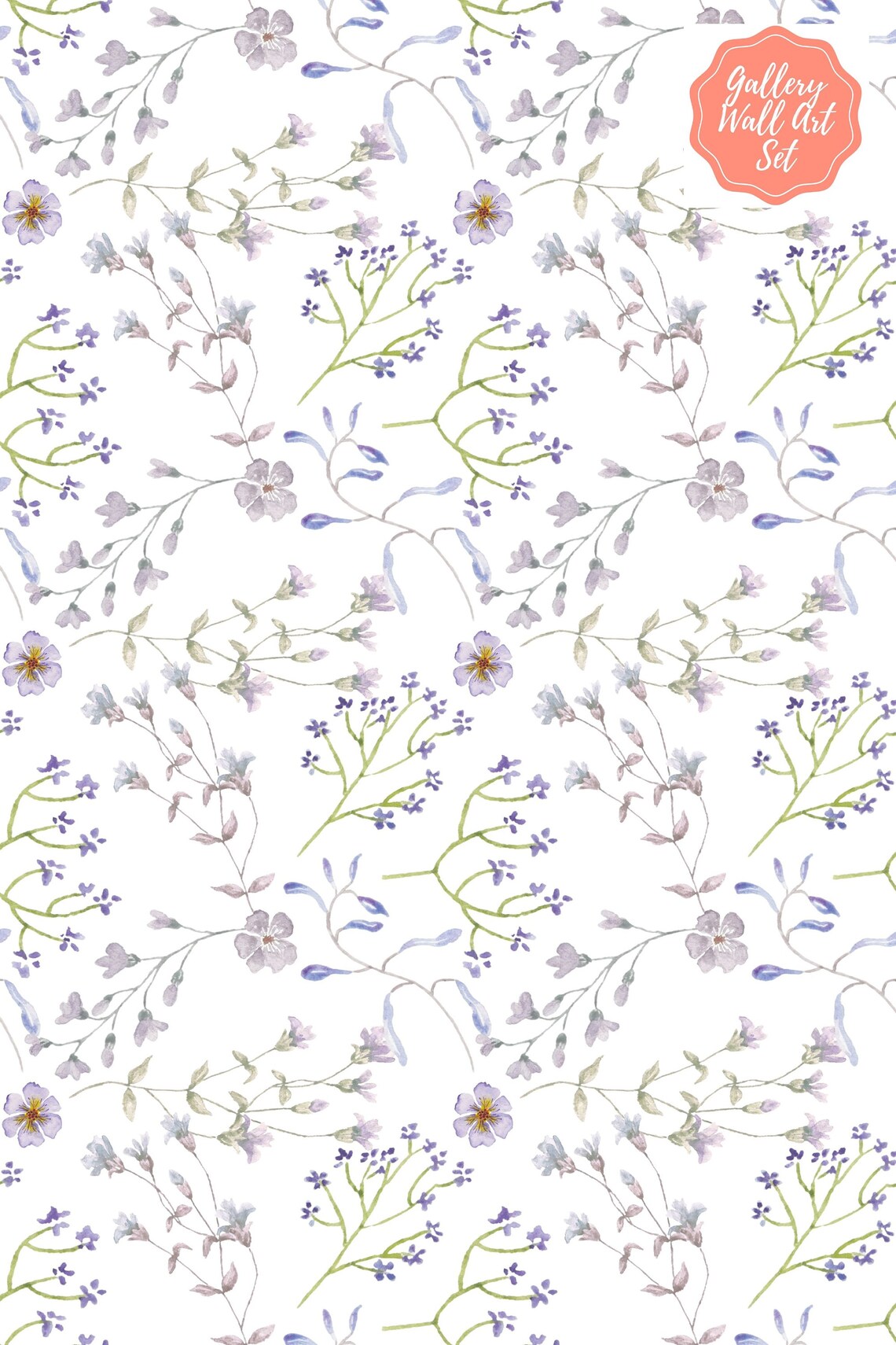 Floral Gallery Wall Set Botanical Wall Art Flower Wall Etsy