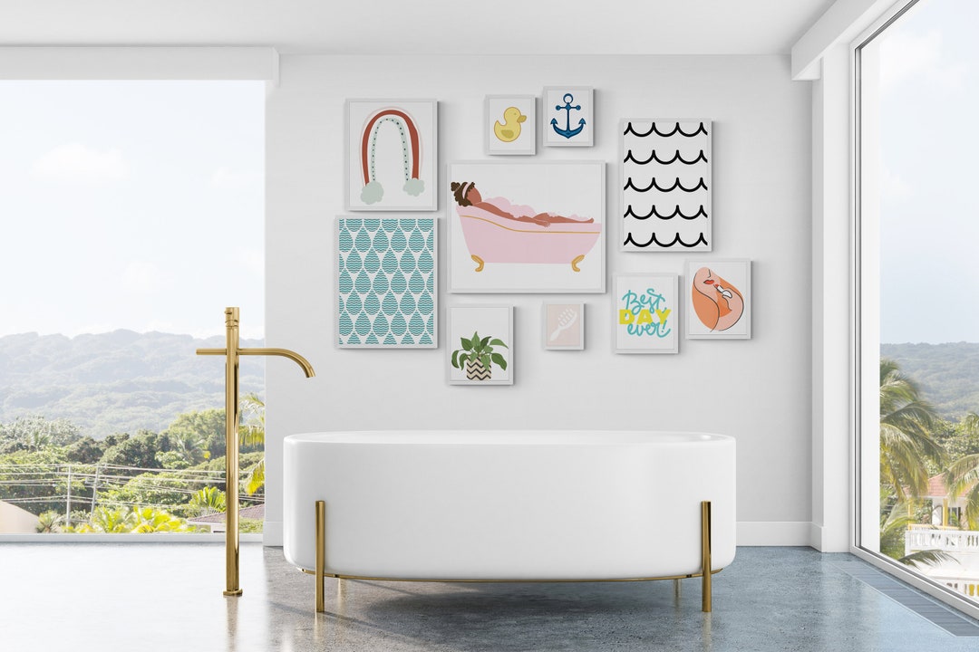 Cute Bathroom Wall Decor Cheap Wall Art for Bathroom Bath - Etsy