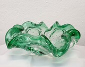 Glass bowl Murano quot green quot