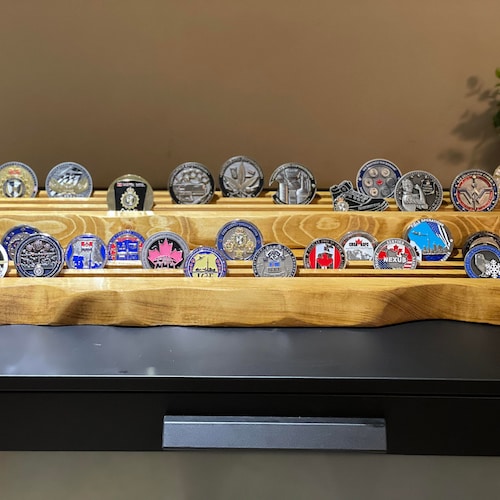 50 Challenge Coin Rack Display Military Coin Holder 9mm Etsy