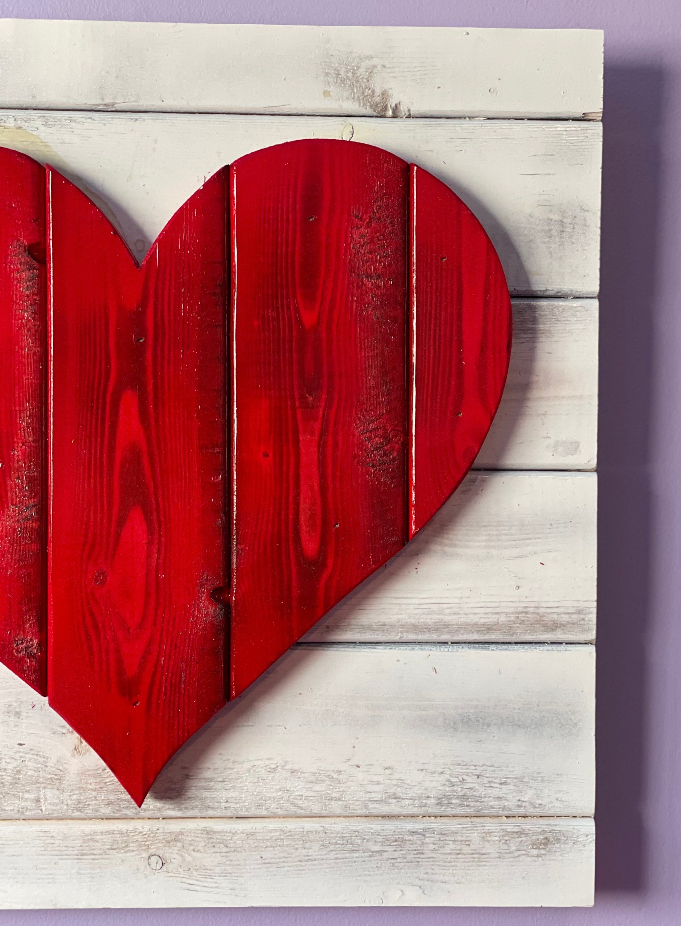 Love You More Segni decorativi da parete personalizzati in legno Targa antica San Valentino Wall Art Targa in legno Decorazione per la casa per l'ingresso della stanza 15 x 25 cm