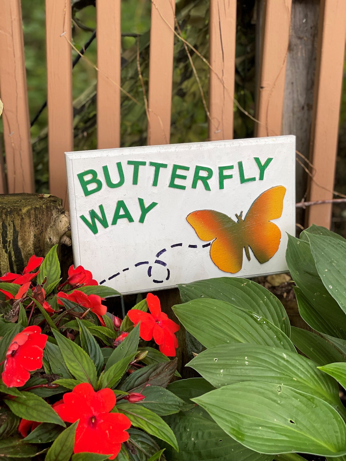 Butterfly Garden Sign Butterfly Sign Garden Sign Etsy