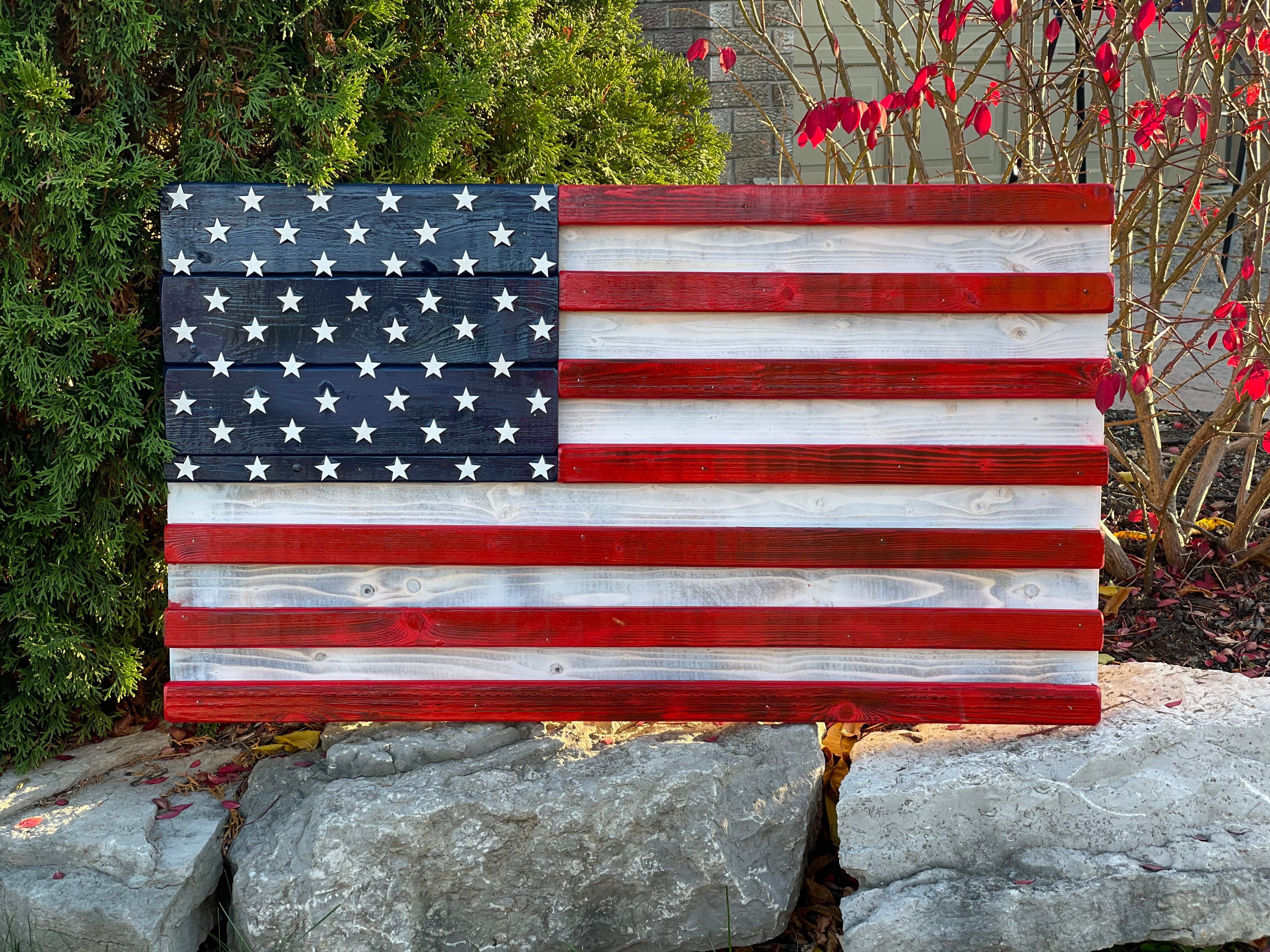 3D Wooden Azores Flag | Cottage Backyard Decor | Azores | Portugal