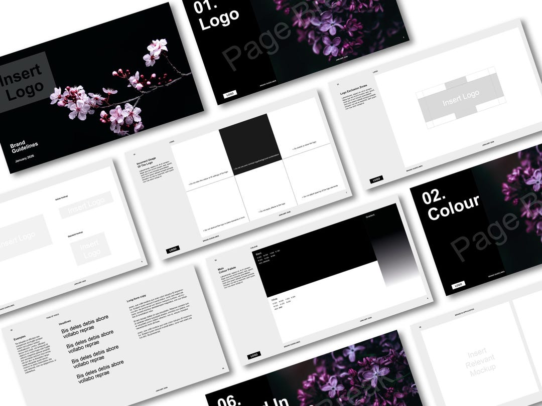 Brand Guidelines Template (indesign) - Etsy