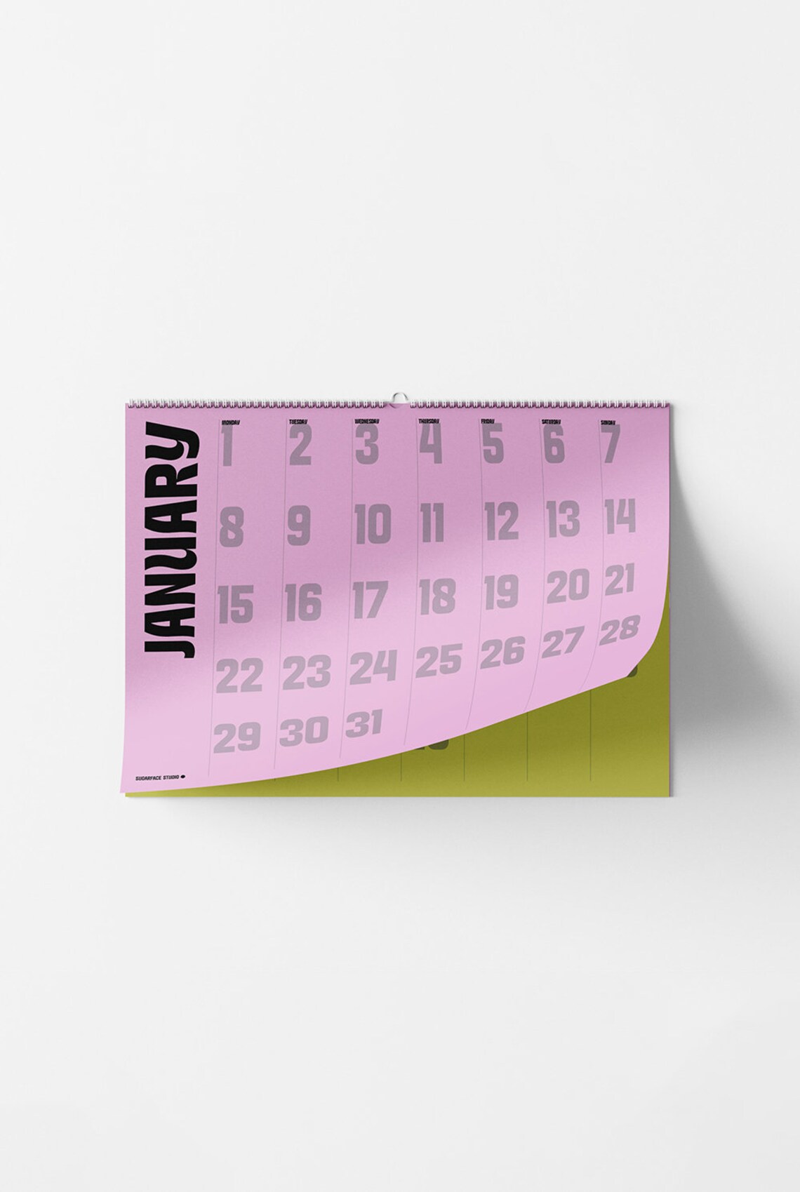 Simple & Modern 2024 A3 Printable Calendar Colour - Etsy Australia