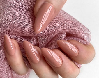 Short Almond Nails Etsy