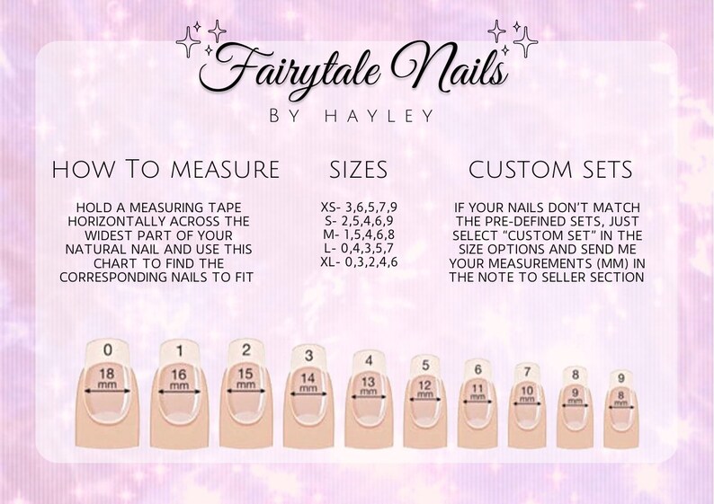 Lilac Lavender Press on Nails, Custom Press on Nails, False Nails, Stick on Nails, Set of 10, Set of 20, Almond Nails, Coffin Nails image 6