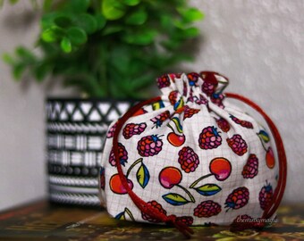 Berries and Cherries Dice Bag | Small D&D Coin Pouch