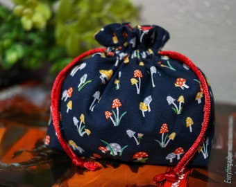 Spores Druid Mushroom Dice Bag | dnd, dm gift, coin pouch, bag of holding, token pouch